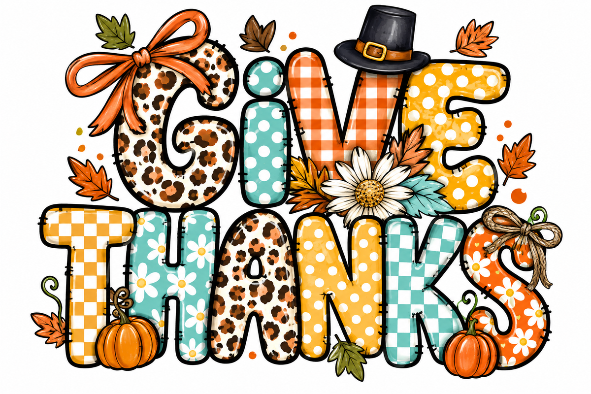 GIVE THANKS retro