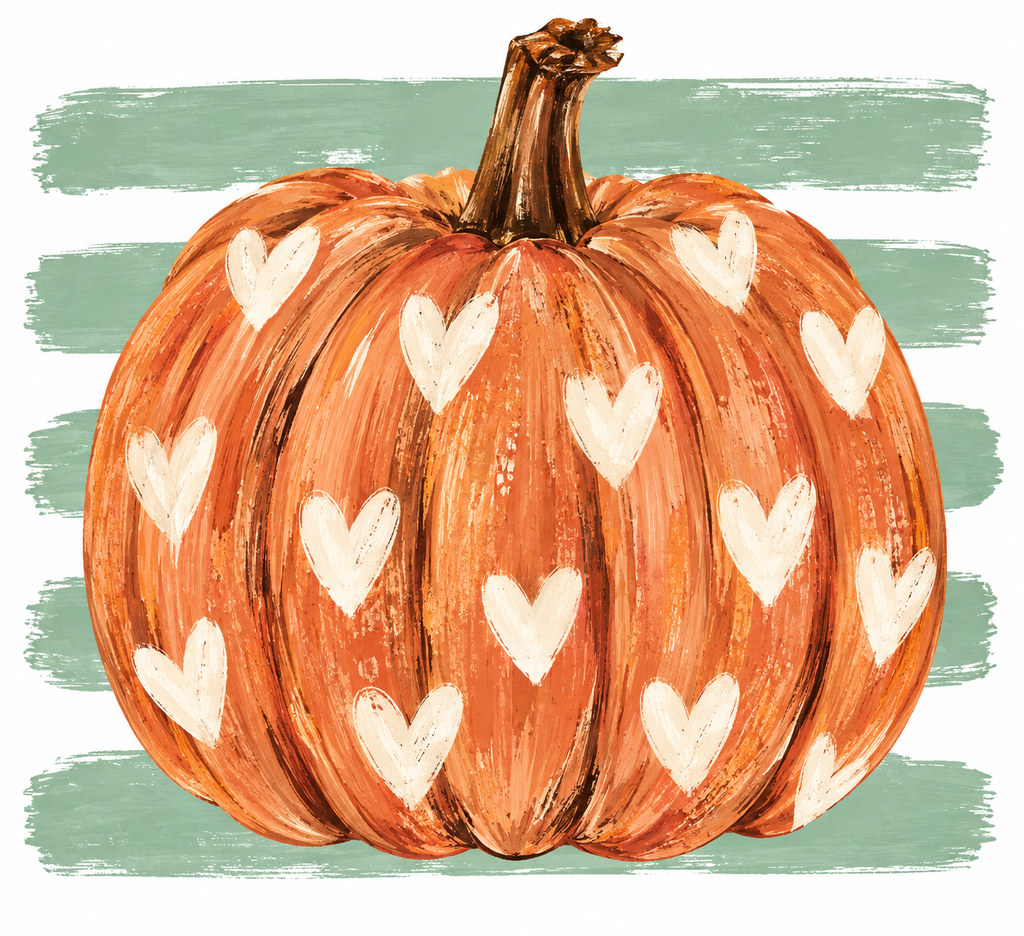 pumpkin with hearts