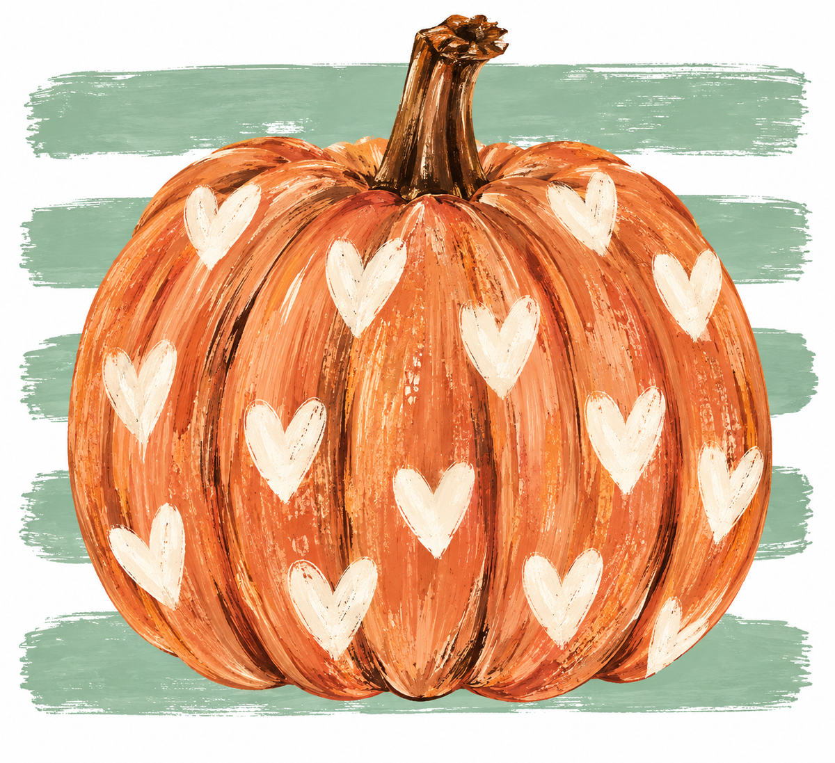 pumpkin with hearts
