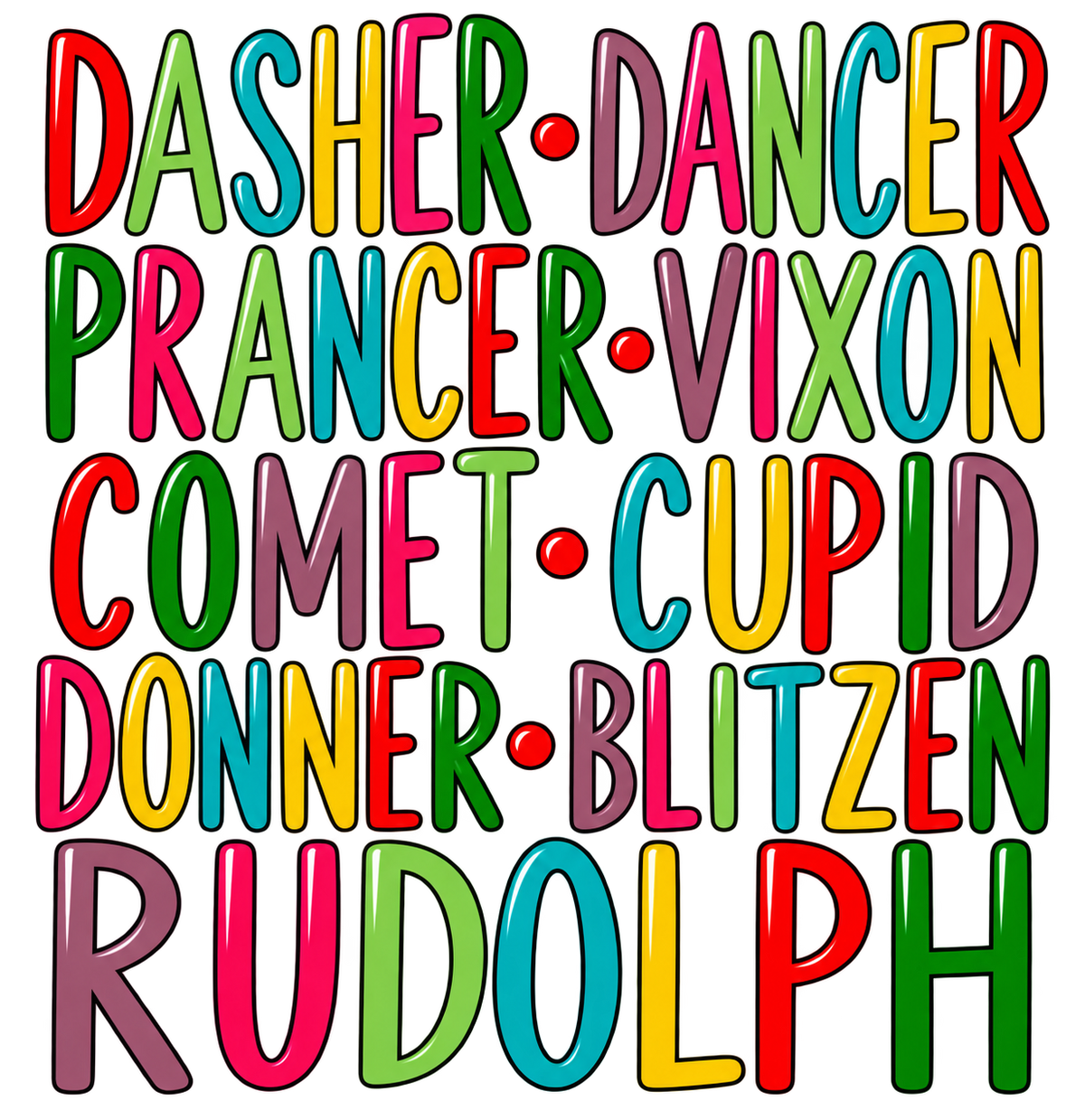 REINDEER NAMES