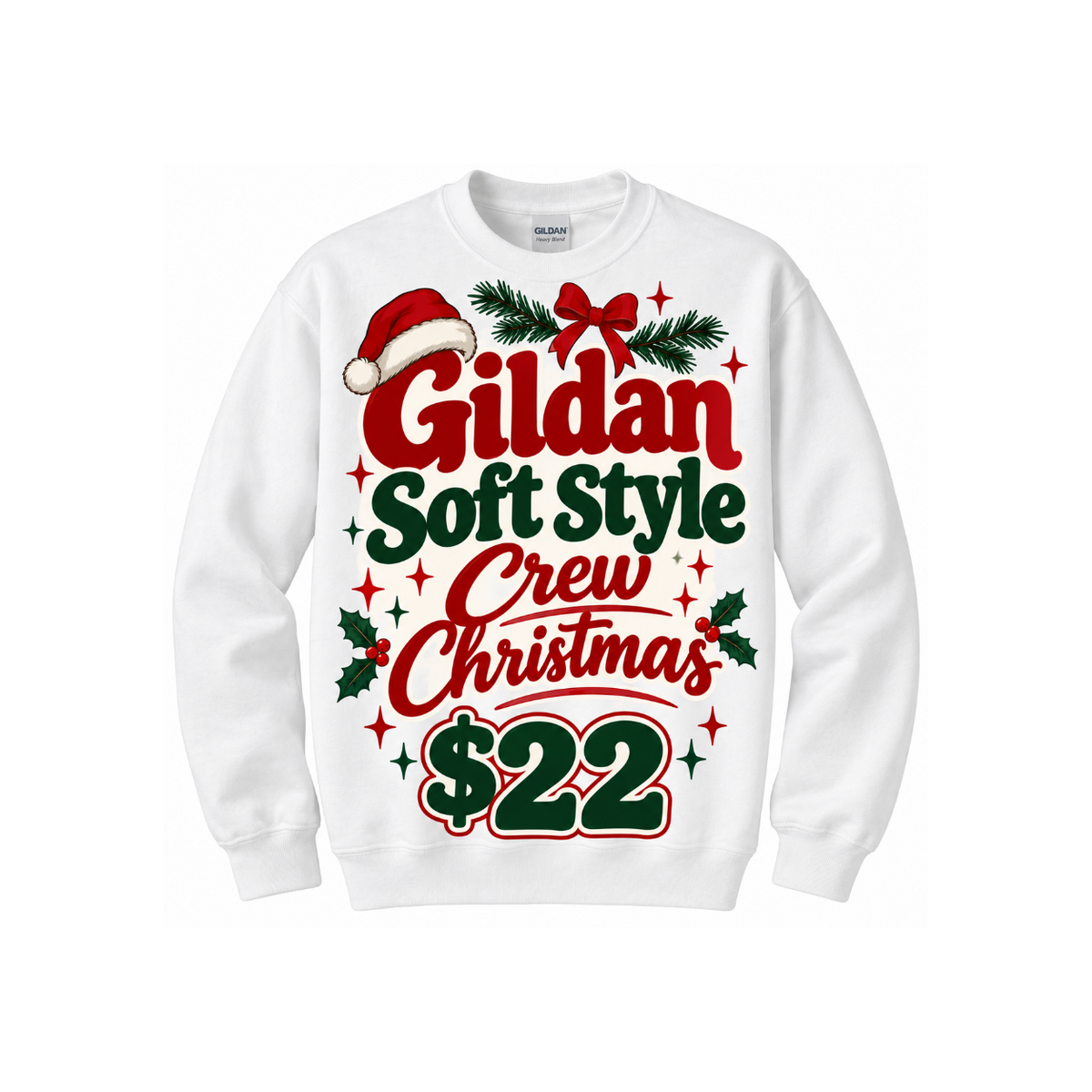 Gildan Soft Style Crewneck Sweatshirt (Christmas)